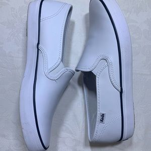 Keds Women’s White Double-Decker Slip On - Size 9
